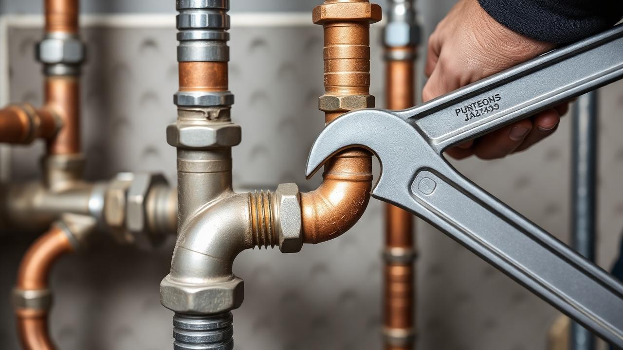 Local DPS plumber repairing copper pipework under a kitchen sink in Greater Manchester — same-day plumbing service